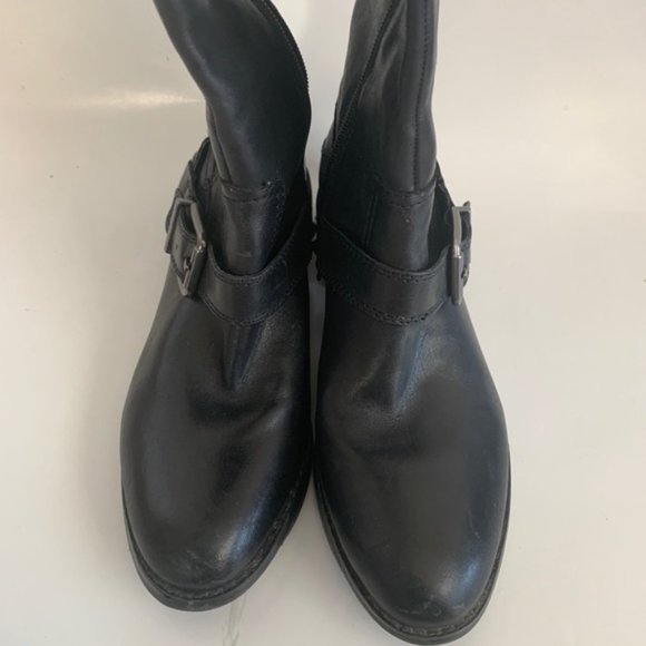 Arturo Chiang Black Leather High Boots - sz 7 - Picture 7 of 7